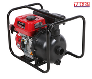 Chemical transfer pump rear angled view in protective frame