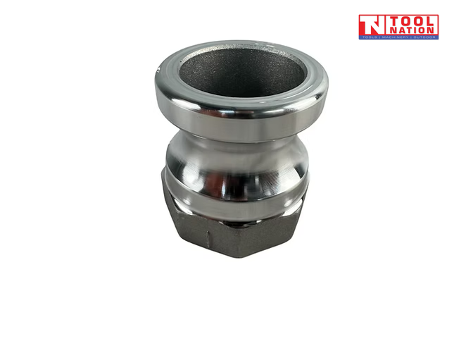 1.5 inch aluminium camlock fitting close-up