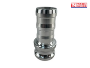 1.5 inch aluminium camlock hose tail fitting close-up