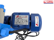 Pressure pump motor and specification label close-up