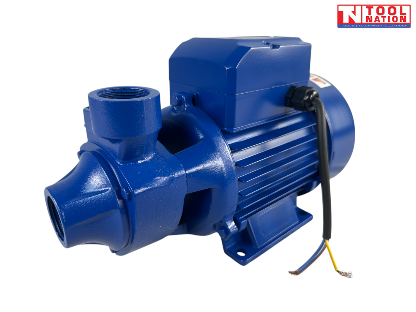 Water pump front angled view with power cable