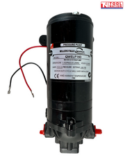 12V pressure pump front view with wiring