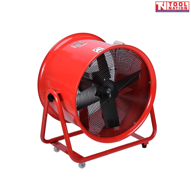 Heavy Duty Ventilator 2200W Industrial Fan with Wheels 290m³/min Airflow
