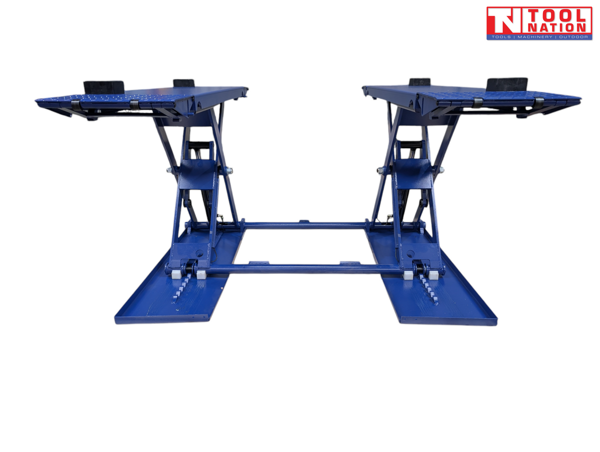 Mid-Rise Car Lift,3000kg Capacity,Pneumatic Lock Release,Mobile or Fixed Mount