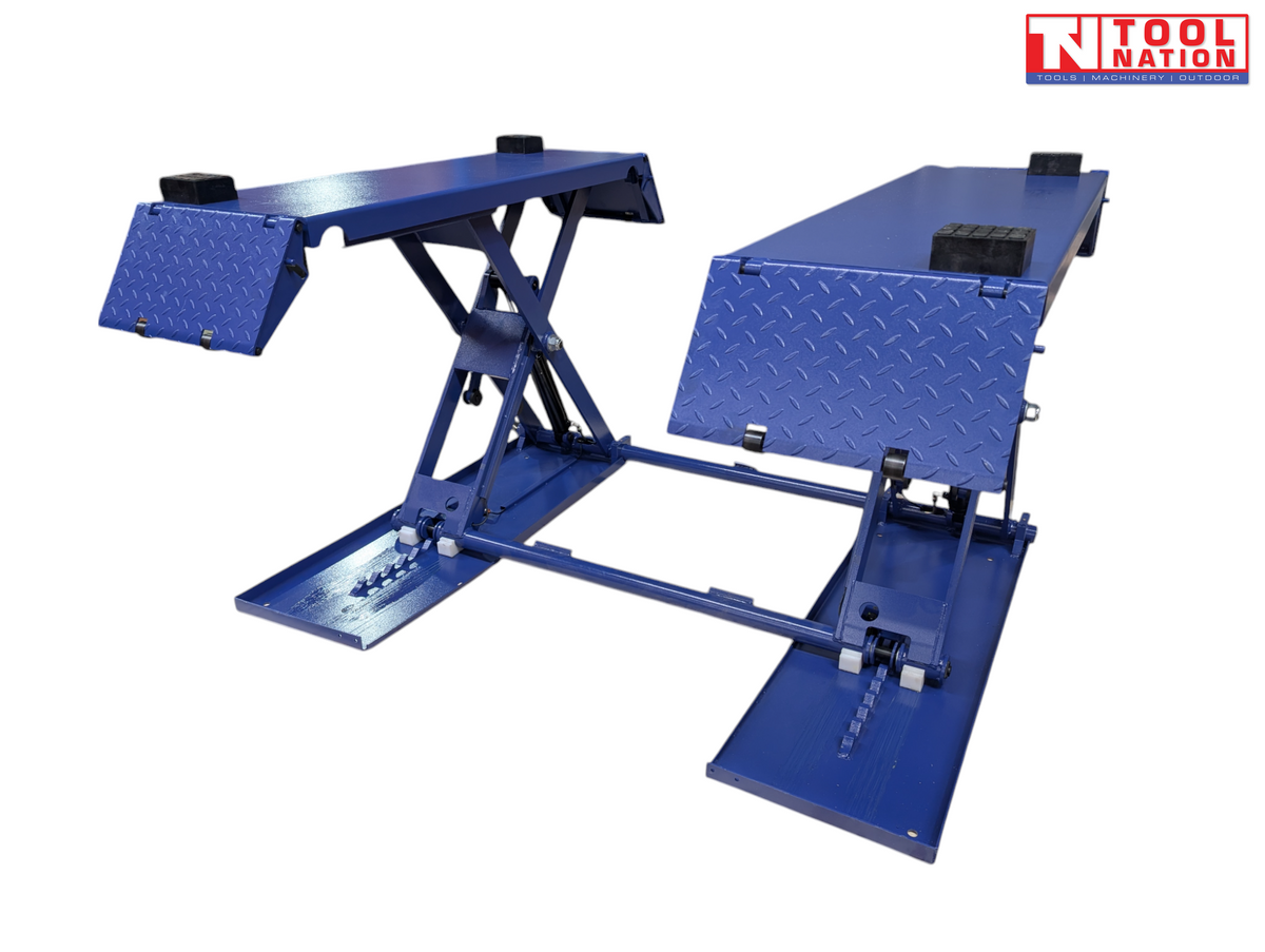 Mid-Rise Car Lift,3000kg Capacity,Pneumatic Lock Release,Mobile or Fixed Mount