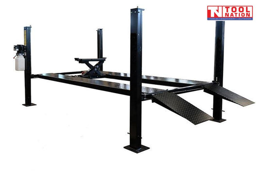 4000kg Car Lift Low Profile Runway Auto Hoist Light Truck Workshop Garage