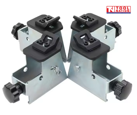 Motorcycle Tyre Changer Adaptor Set 4 Piece Hardened Steel Rim Clamping