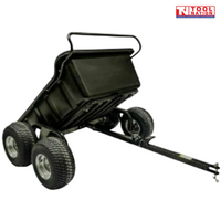 Millers Falls Vp8446 Dump Cart Trailer Poly Tray 680kg Tow Ride