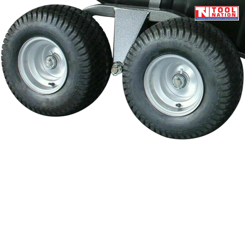 Millers Falls Vp8446 Dump Cart Trailer Poly Tray 680kg Tow Ride