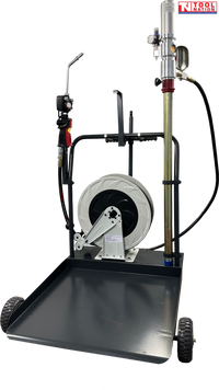 Air Operated Oil Dispenser Pump Trolley with Digital Meter 220L Drum Mobile