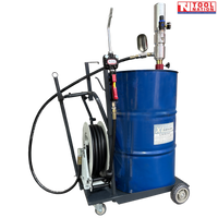 Air Operated Oil Dispenser Pump Trolley with Digital Meter 220L Drum Mobile