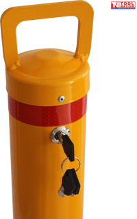 Removable Safety Bollard 90mm Steel Key Lock Access Control Traffic Post