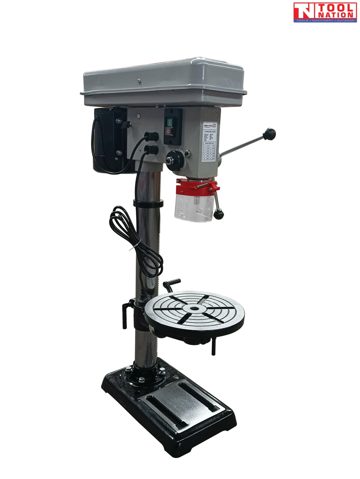 Bench Drill 16mm Capacity 550W Motor Variable Speed 12 Settings Workshop