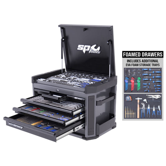 Tech Series Tool Kit - 212pc - Metric Only - Diamond Black - Plus Bonus Eva Trays