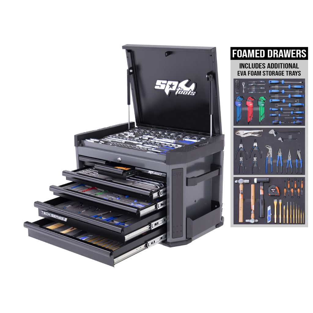 Tech Series Tool Kit - 305pc - Metric Only - Diamond Black - Plus Bonus Eva Trays