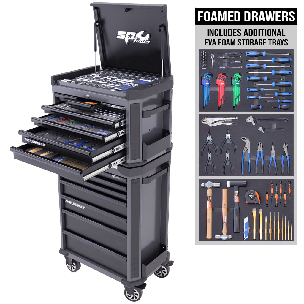 Tech Series Tool Kit - 306pc - Metric Only - Diamond Black - Plus Bonus Eva Trays