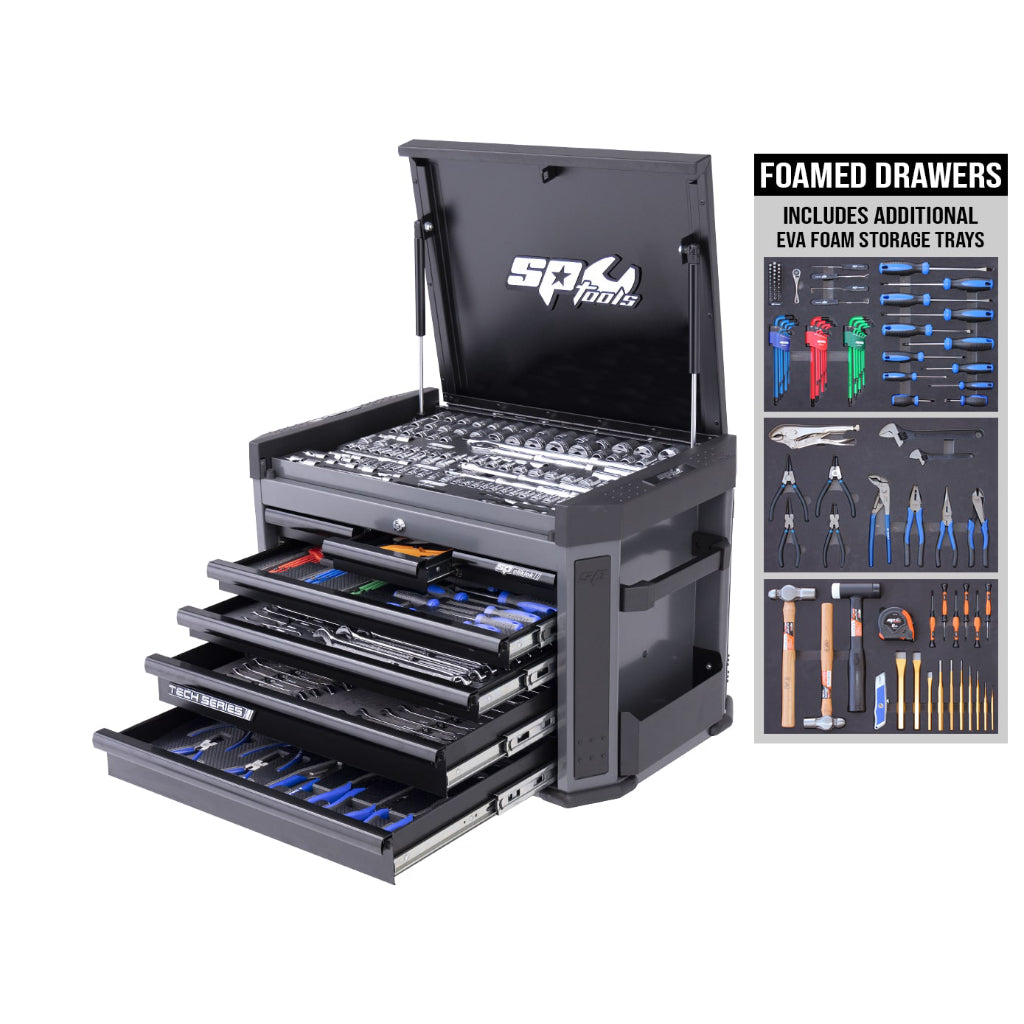 Tech Series Tool Kit - 335pc - Metric & SAE - Diamond Black - Plus Bonus Eva Trays